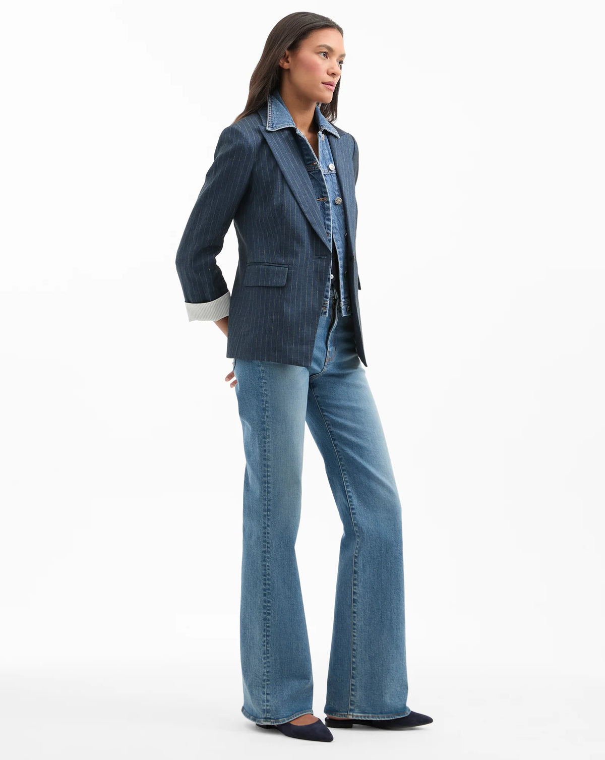 Veronica Beard Obie Dickey Jacket in Navy