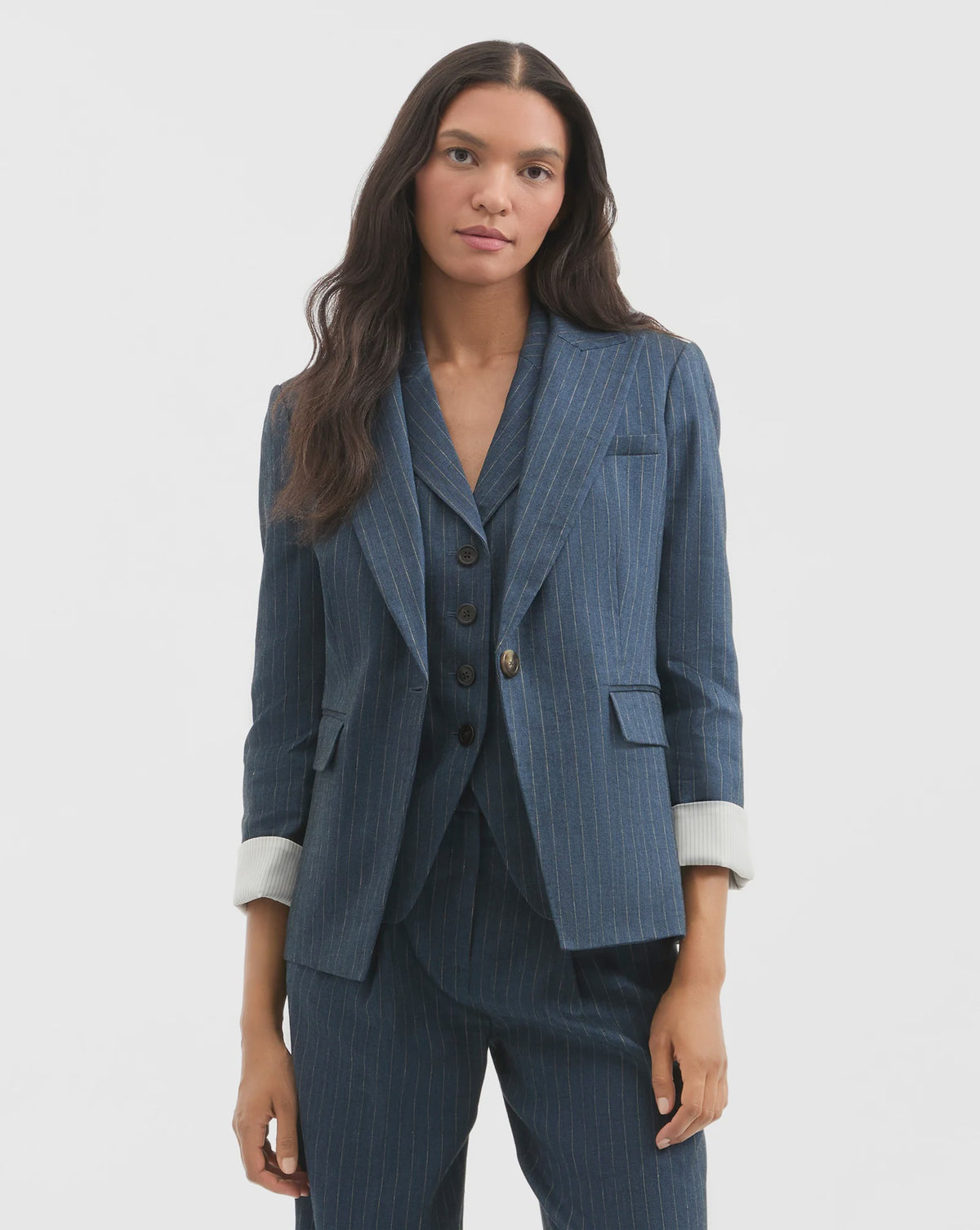 Veronica Beard Obie Dickey Jacket in Navy