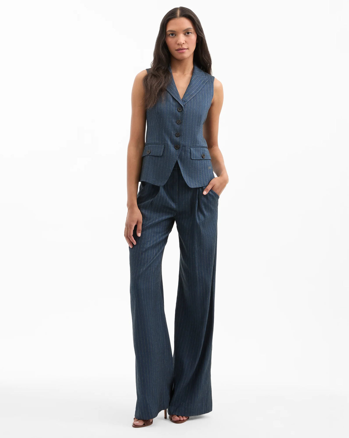 Veronica Beard Rimini Pant in Navy