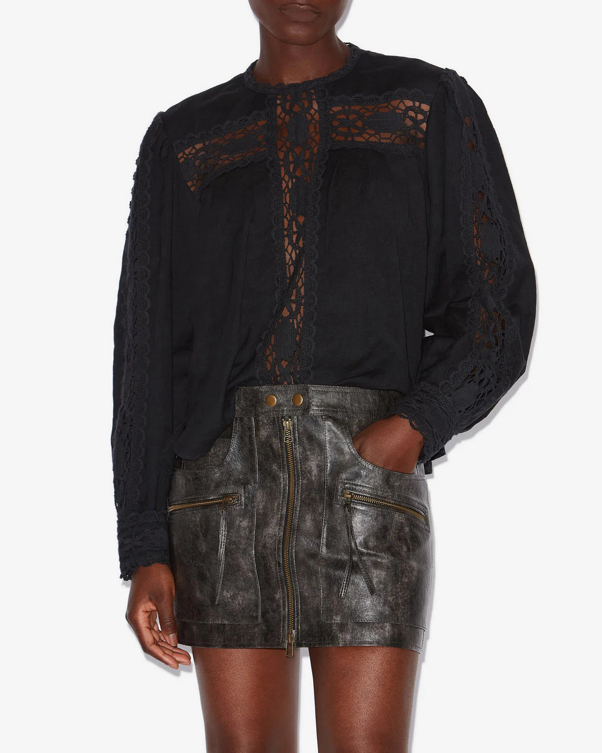 Marant Etoile Valmira Blouse in Black