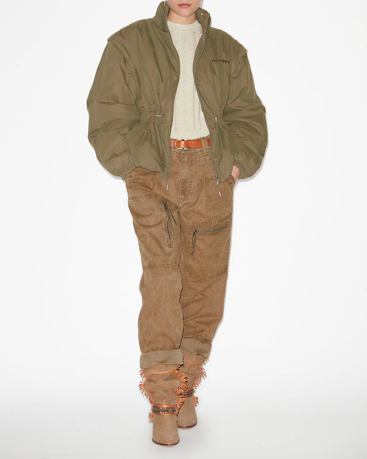 Marant Etoile Dastyni Coat in Khaki