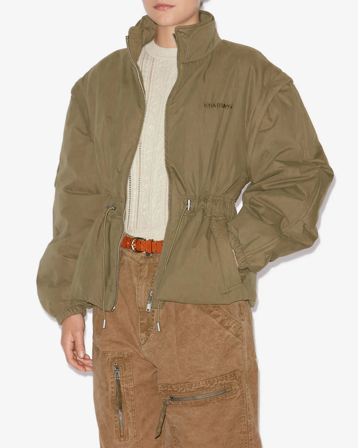 Marant Etoile Dastyni Coat in Khaki