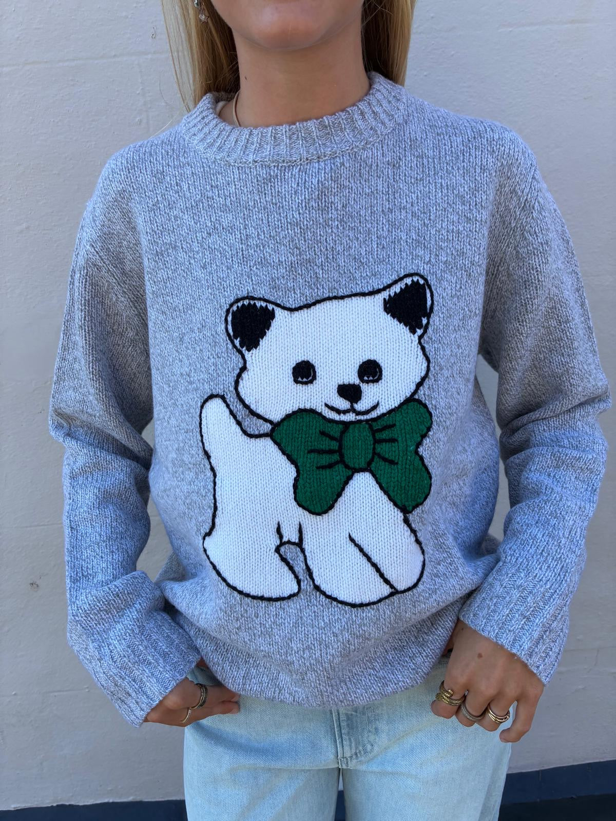 Bella Freud Kitten Jumper in Grey