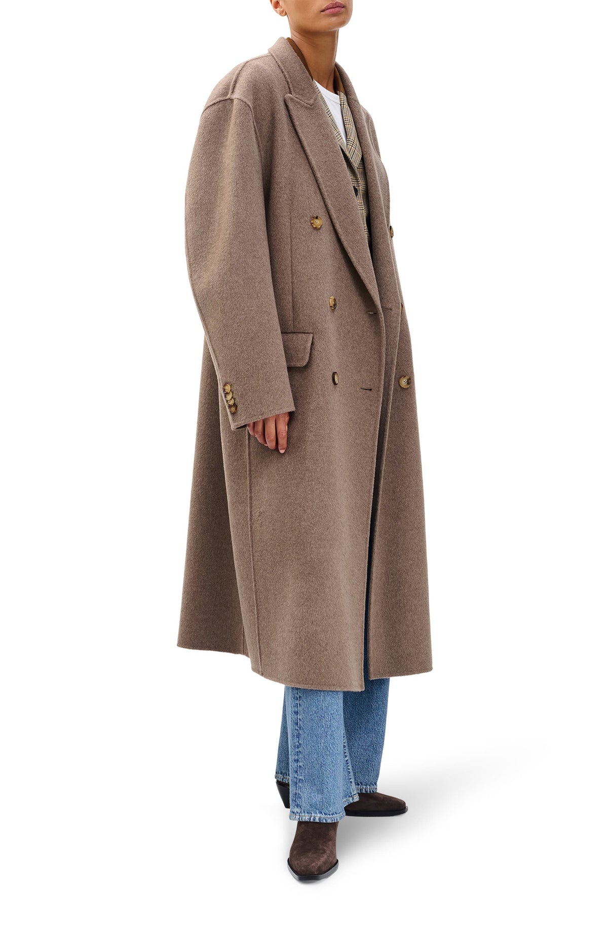 Rag & Bone Vasso Wool Coat in Taupe