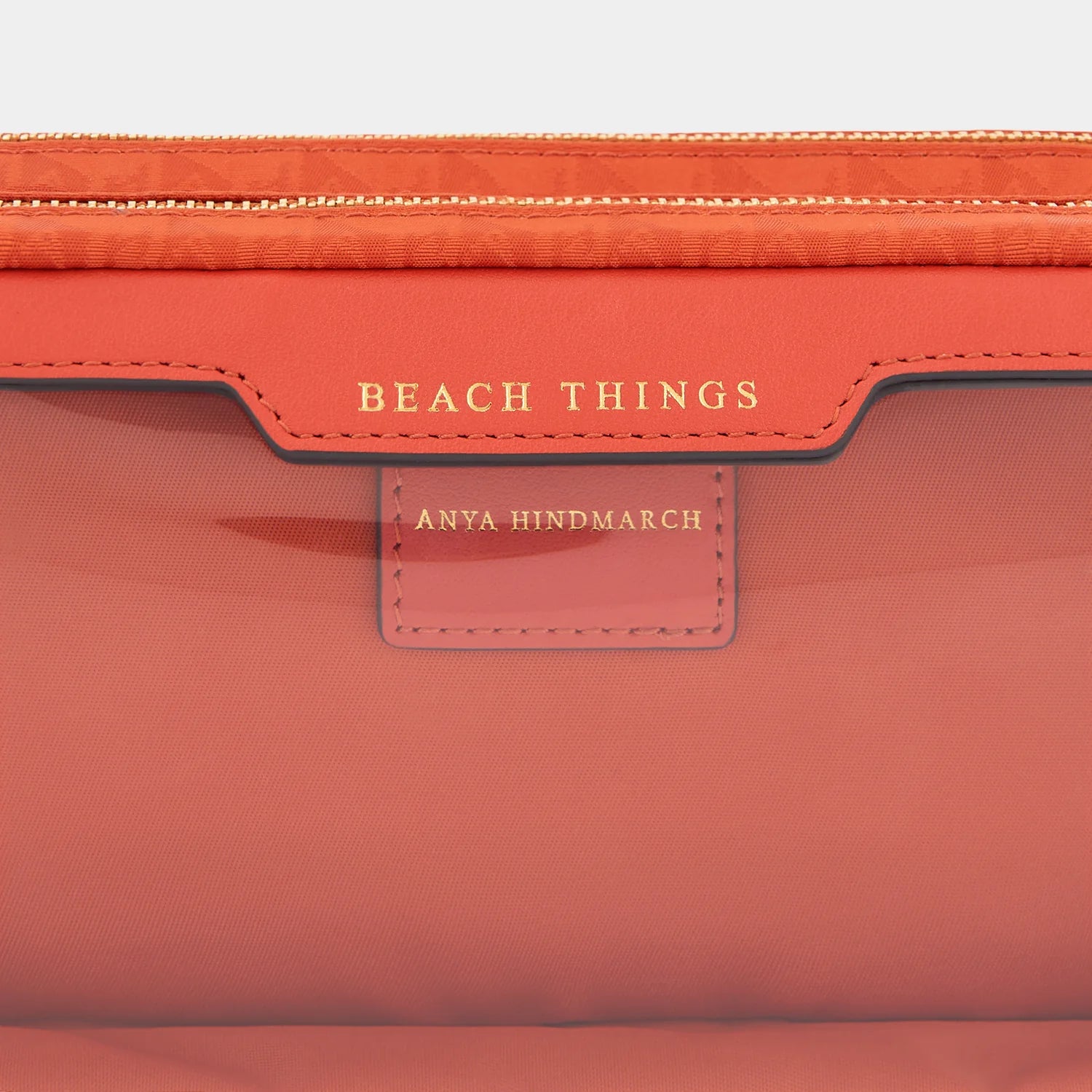 Anya Hindmarch Beach Things Pouch in Burnt Sienna