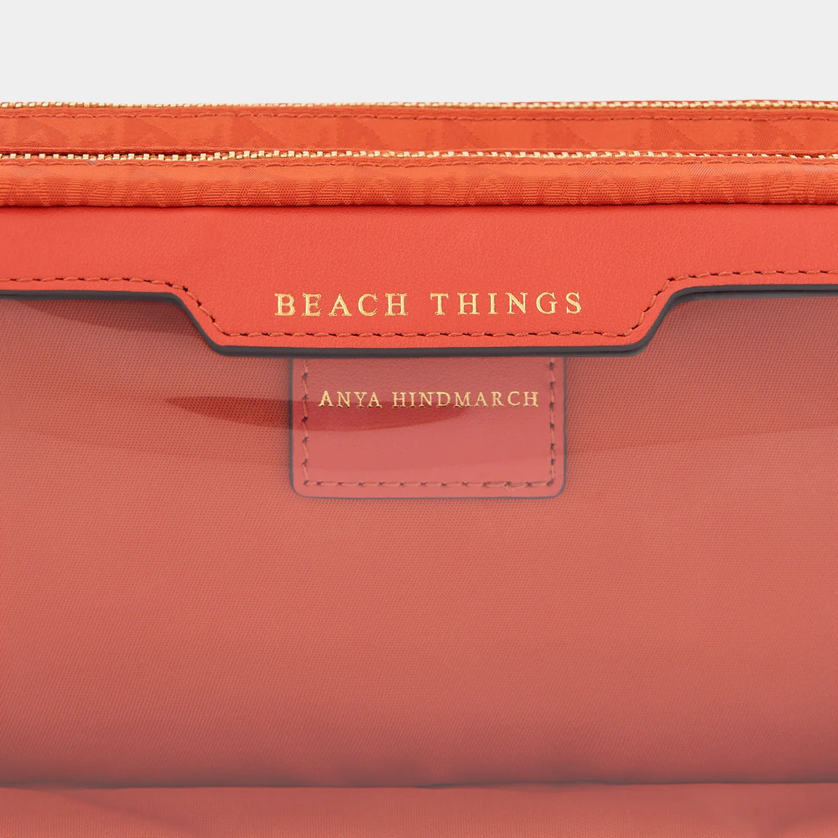 Anya Hindmarch Beach Things Pouch in Burnt Sienna