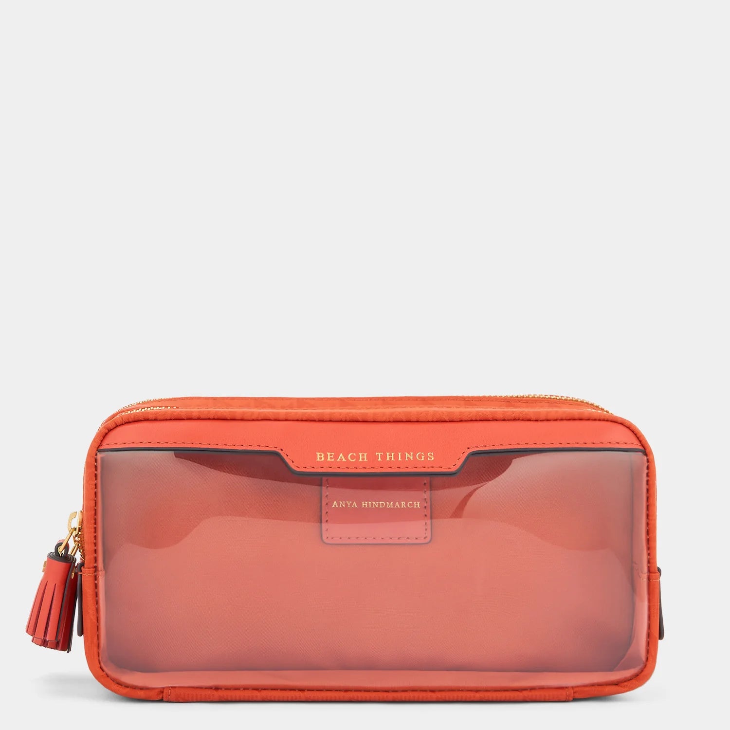 Anya Hindmarch Beach Things Pouch in Burnt Sienna