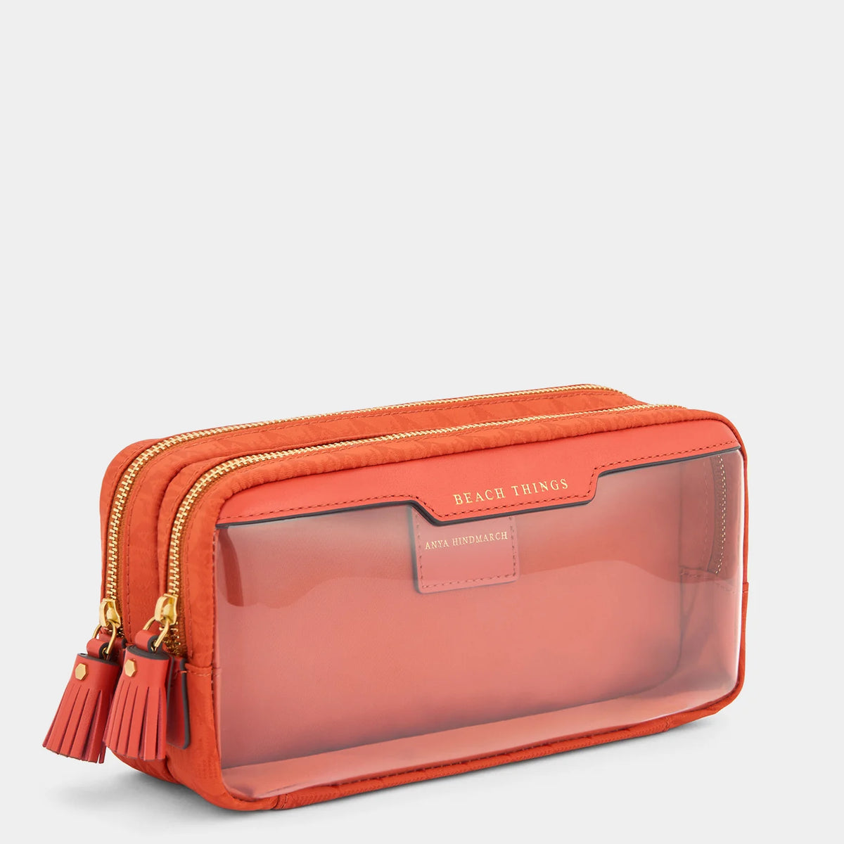 Anya Hindmarch Beach Things Pouch in Burnt Sienna