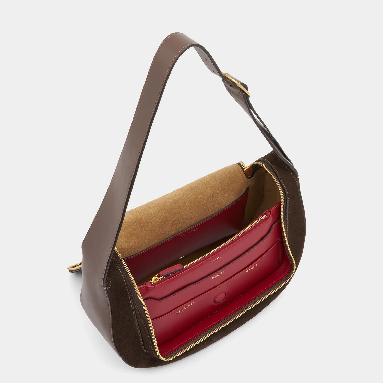 Anya Hindmarch Vere in Dark Cedar Suede