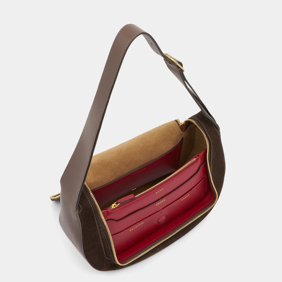 Anya Hindmarch Vere in Dark Cedar Suede