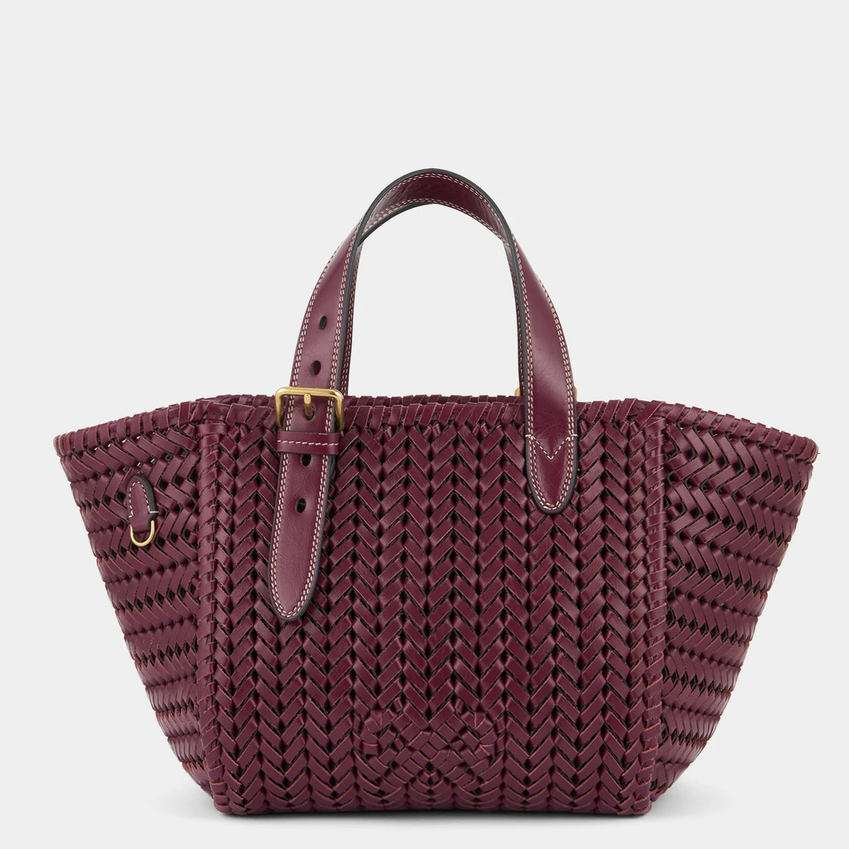 Anya Hindmarch The Neeson Square Tote Small in Orchid Vintage Calf