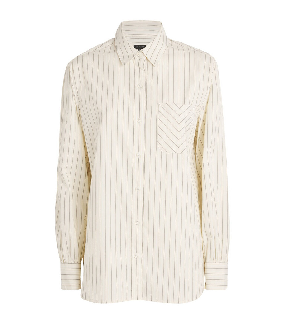 R&B Maxine Button Down Shirt in Ivory Stripe