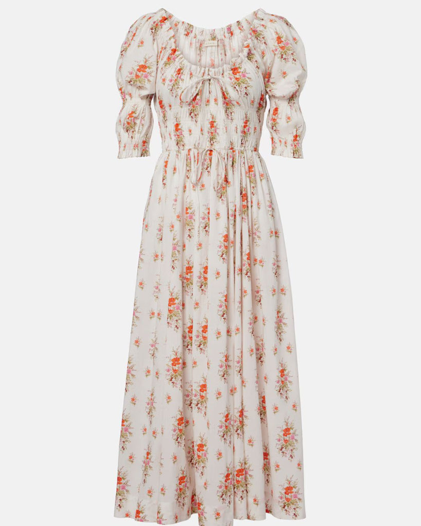 DÔEN Ischia Midi Dress in Rose Petit Bouquet