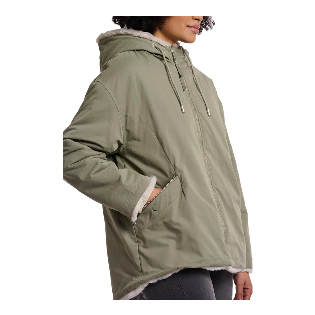 Rino & Pelle Ines Reversible Jacket in Green Ash