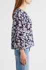 RAILS Vasia Blouse in Navy Vines