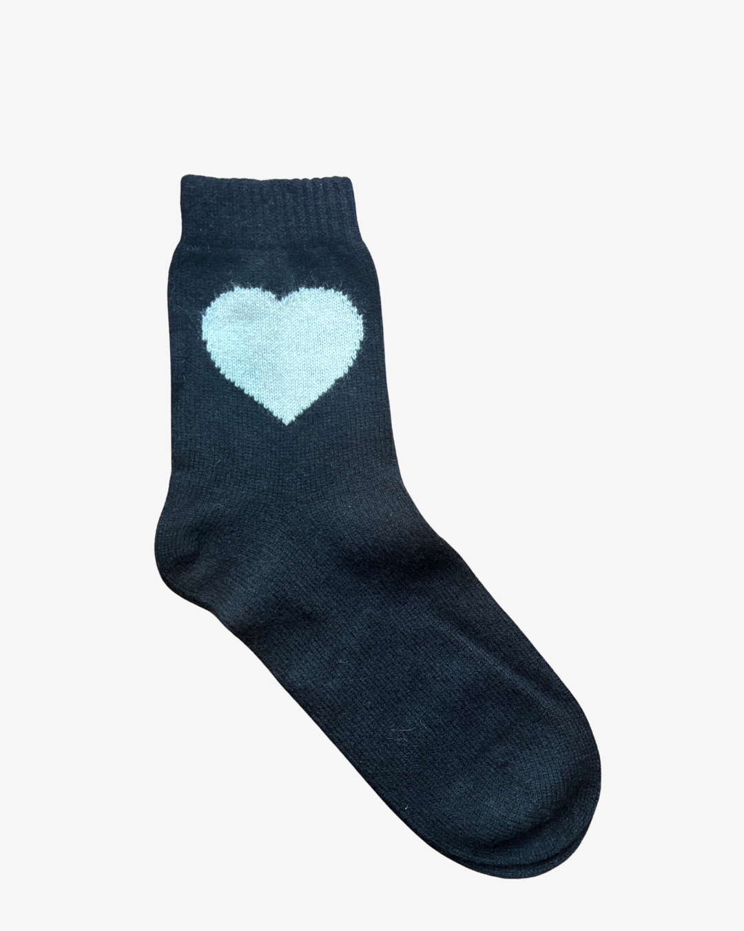 Jumper 1234 Heart Socks in Black Jasmine