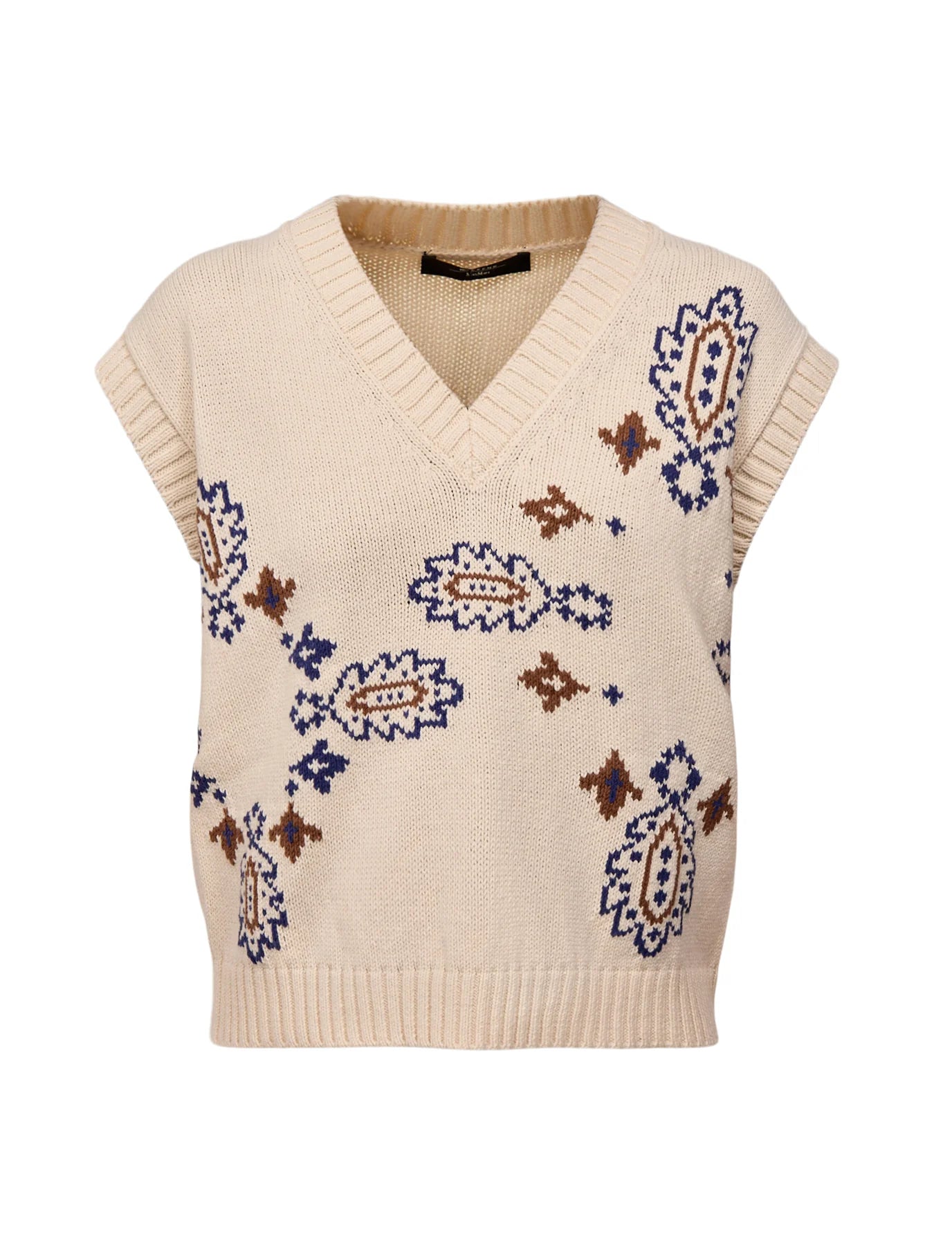 Weekend Max Mara Crusca Knit in Ivory Jacquard