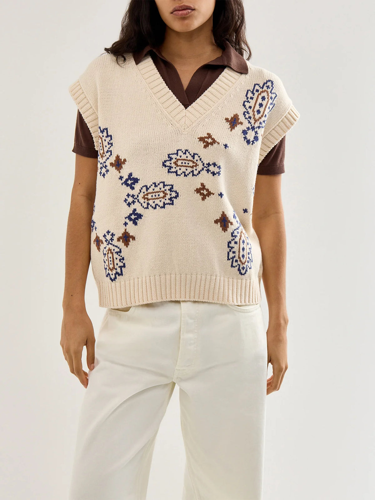 Weekend Max Mara Crusca Knit in Ivory Jacquard