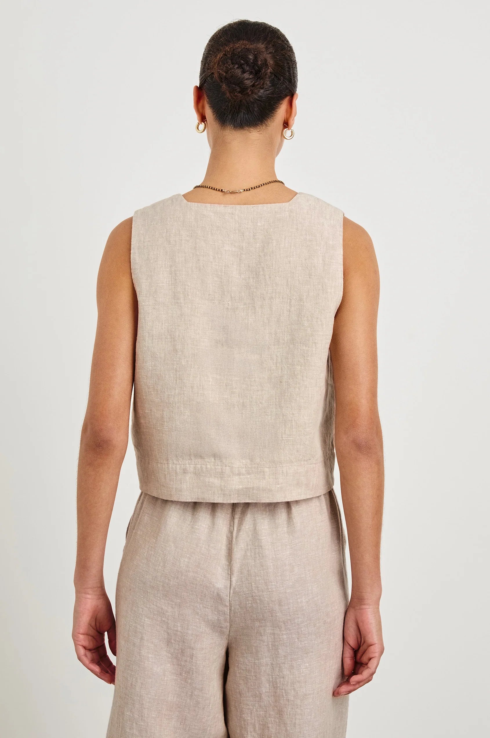 RAILS Akira Top in Heathered Flax