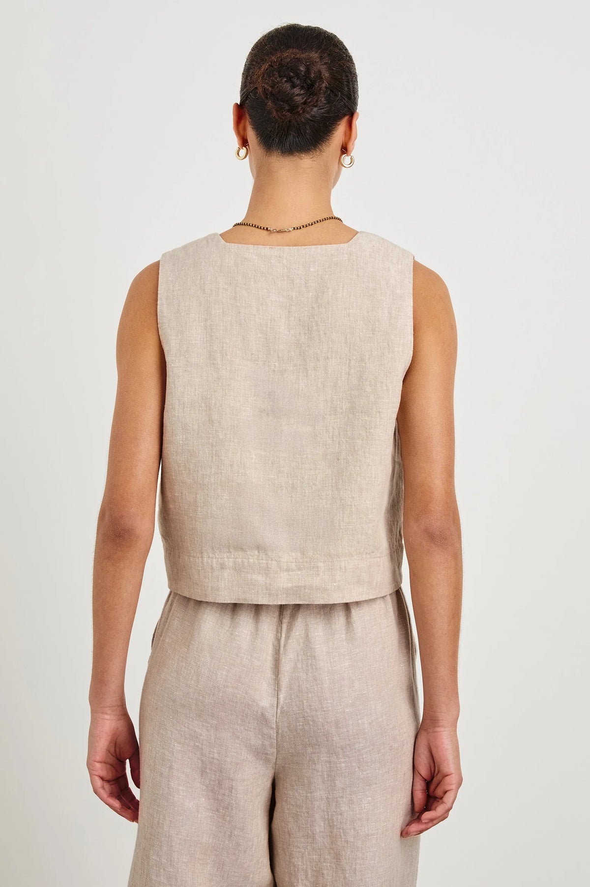 RAILS Akira Top in Heathered Flax
