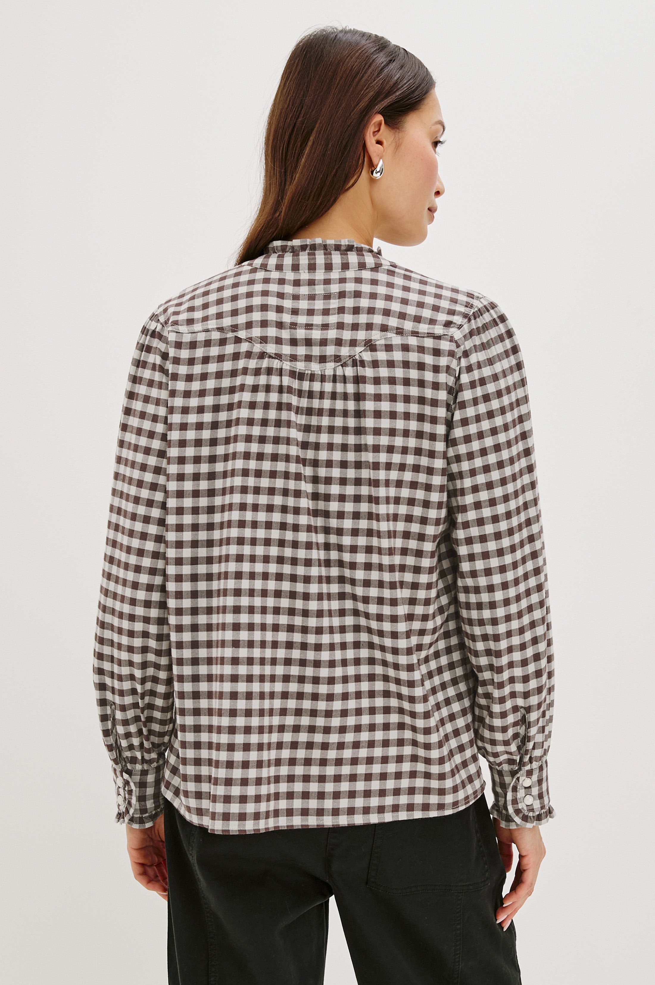 RAILS Alanna Checked Shirt in Chocolate Chip