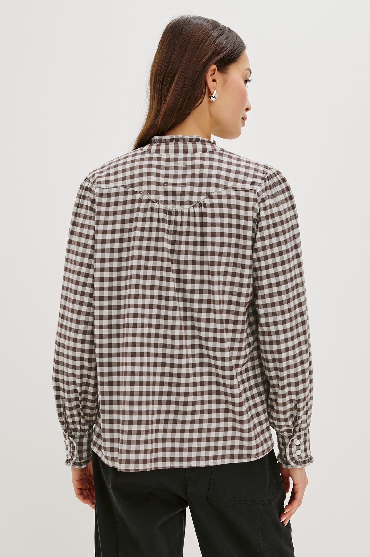 RAILS Alanna Checked Shirt in Chocolate Chip