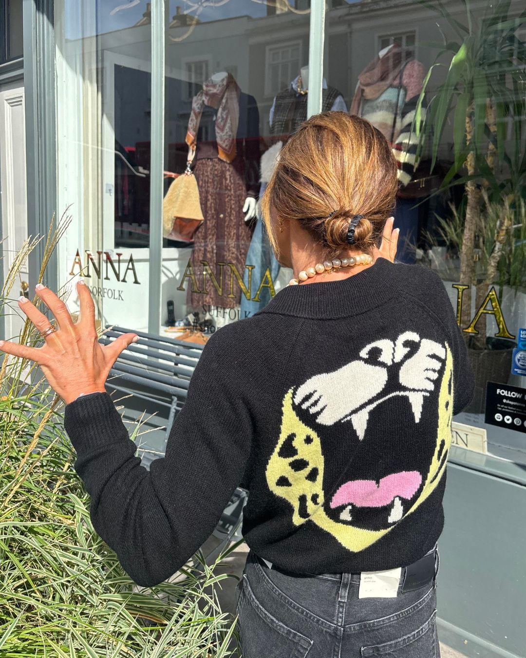 Jumper1234 Roar Zip Up in Black