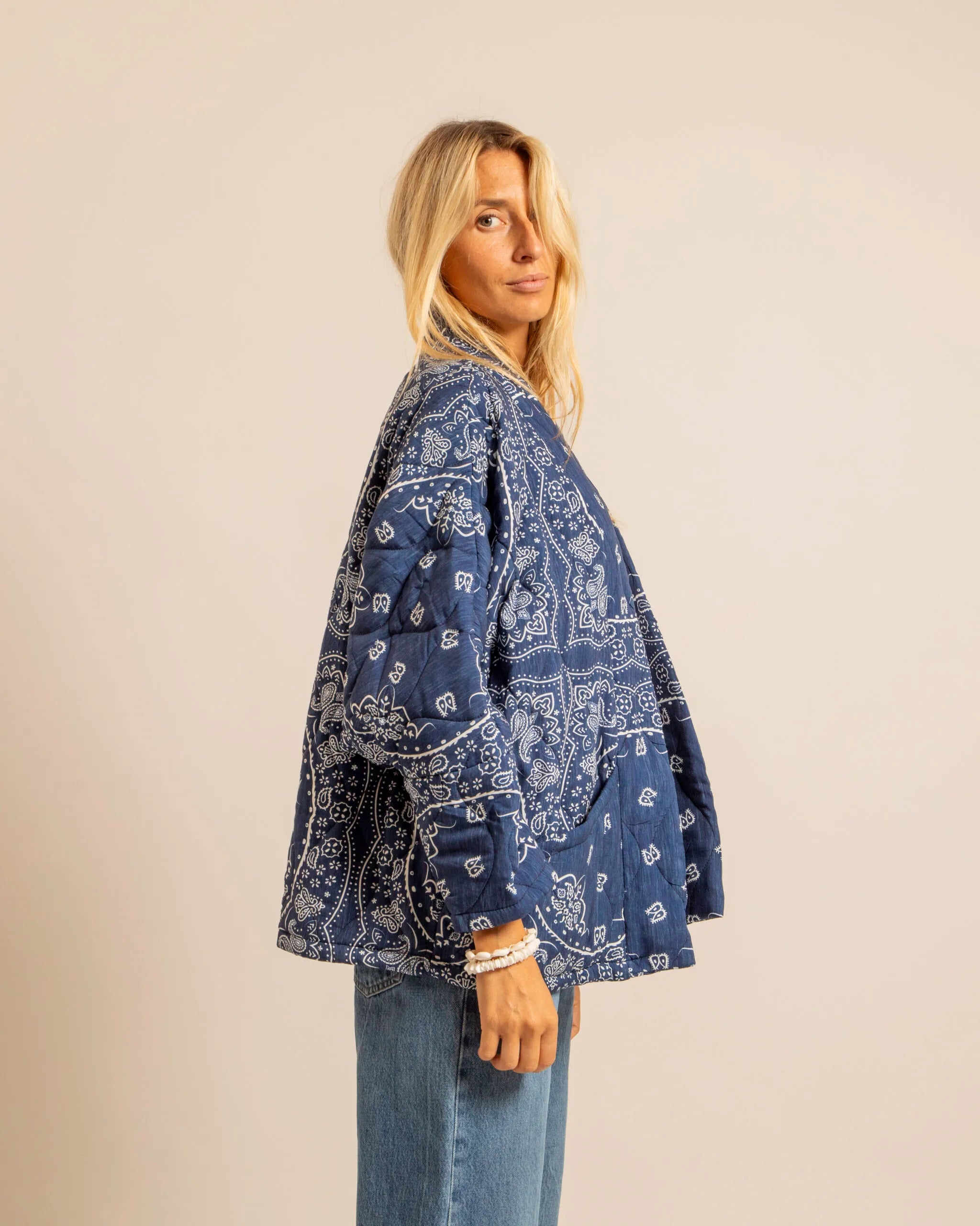 Aokyanos Chicago Bandana Jacket in Navy
