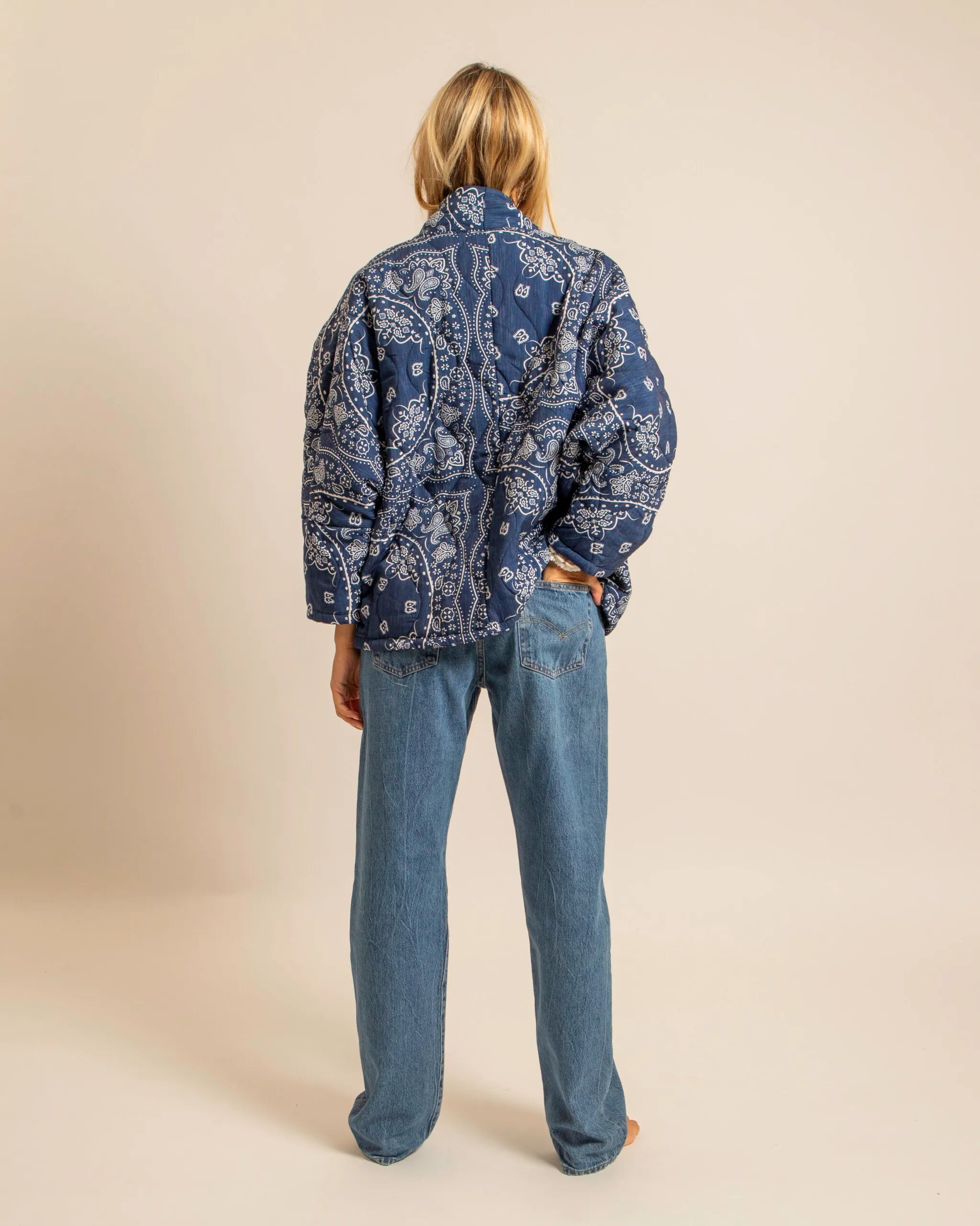 Aokyanos Chicago Bandana Jacket in Navy