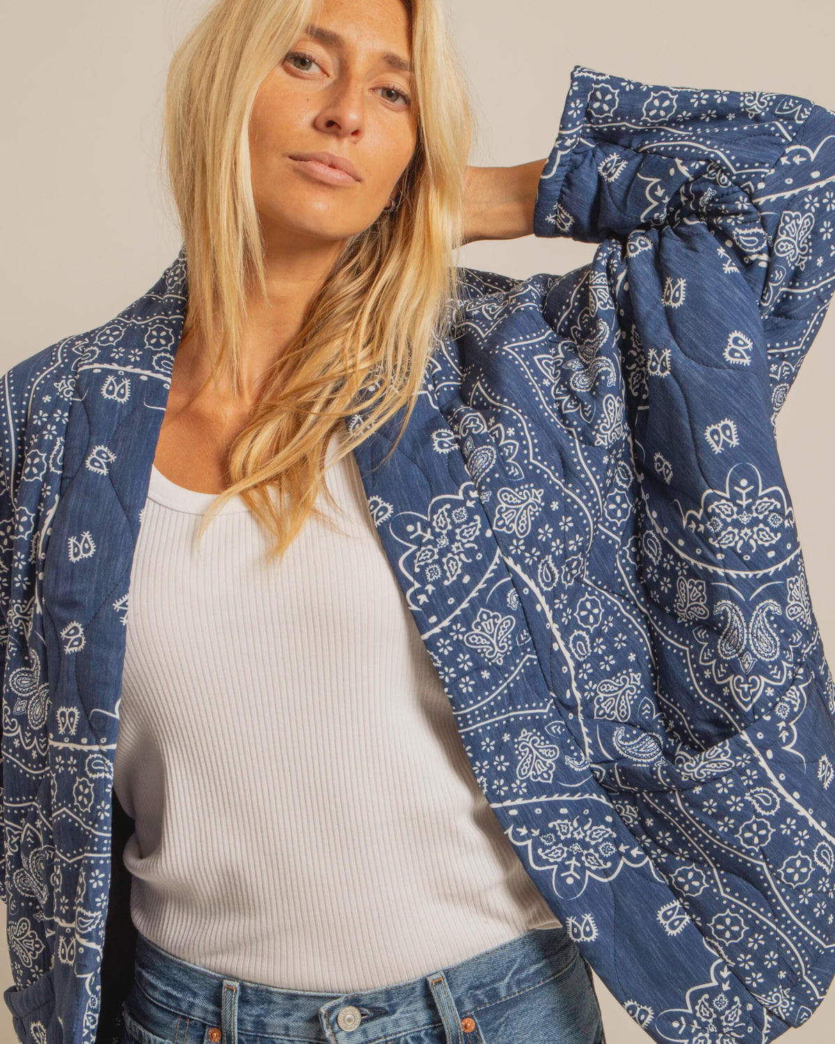 Aokyanos Chicago Bandana Jacket in Navy
