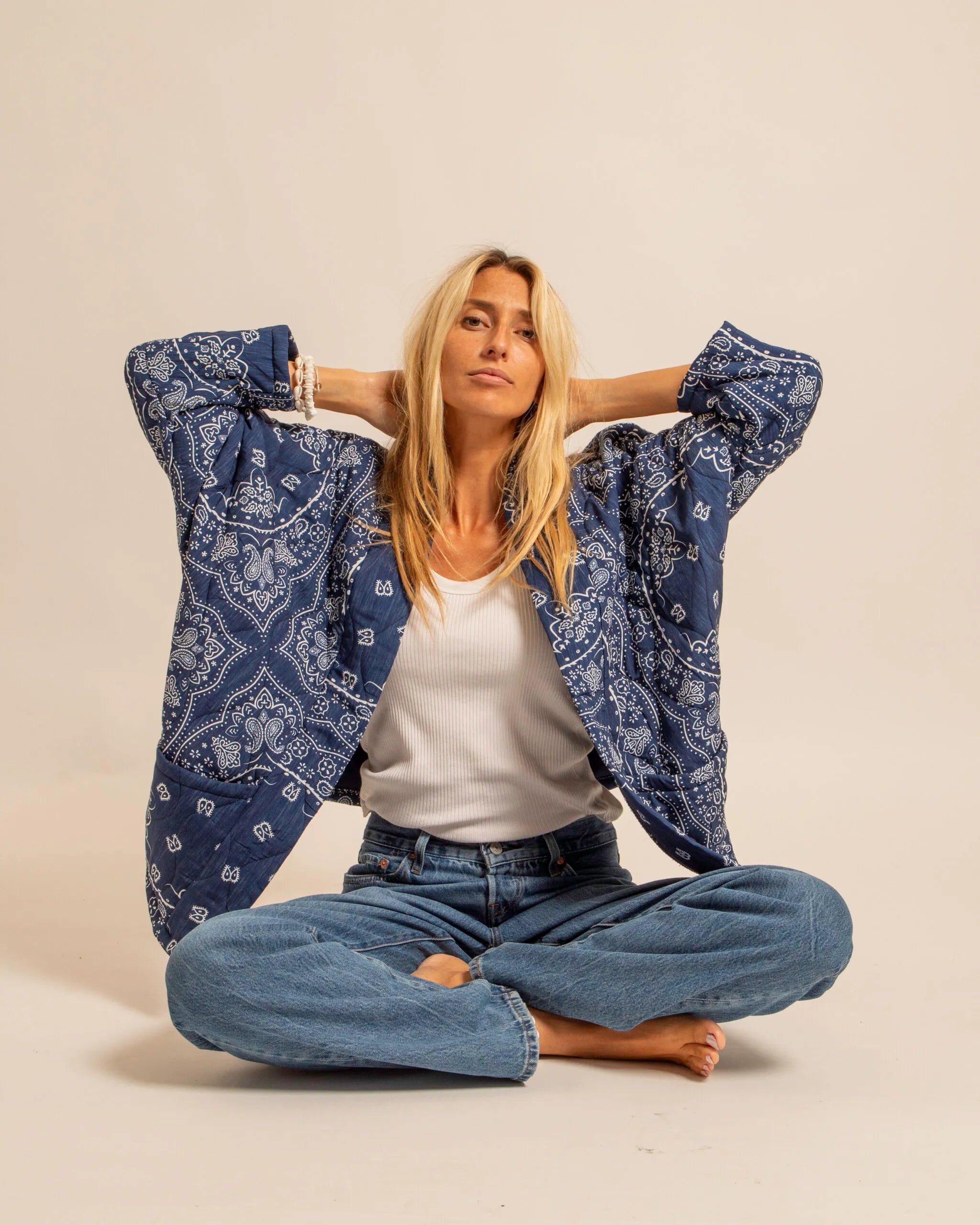 Aokyanos Chicago Bandana Jacket in Navy