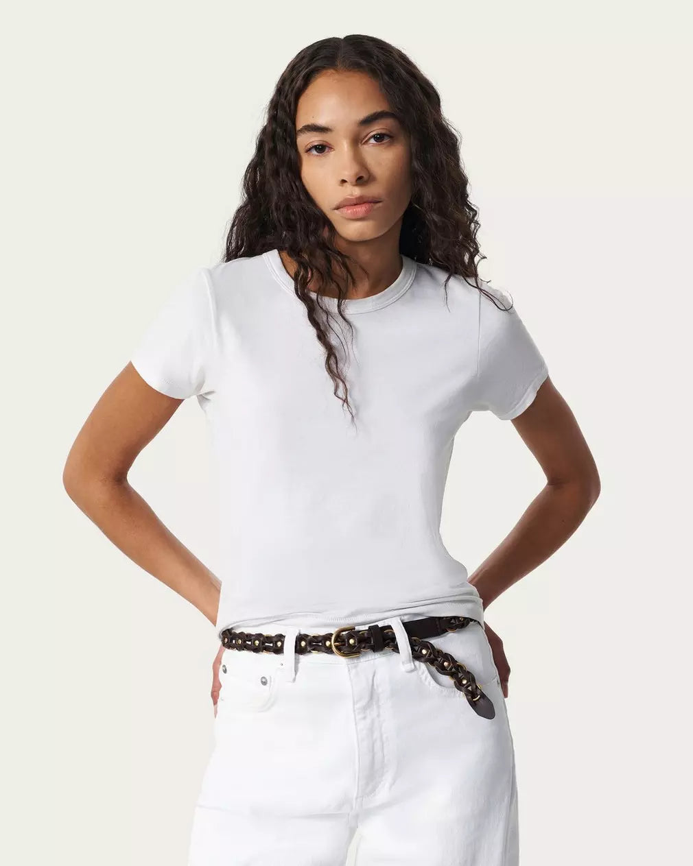 Rag & Bone Aria Chain Belt in Dark Espresso