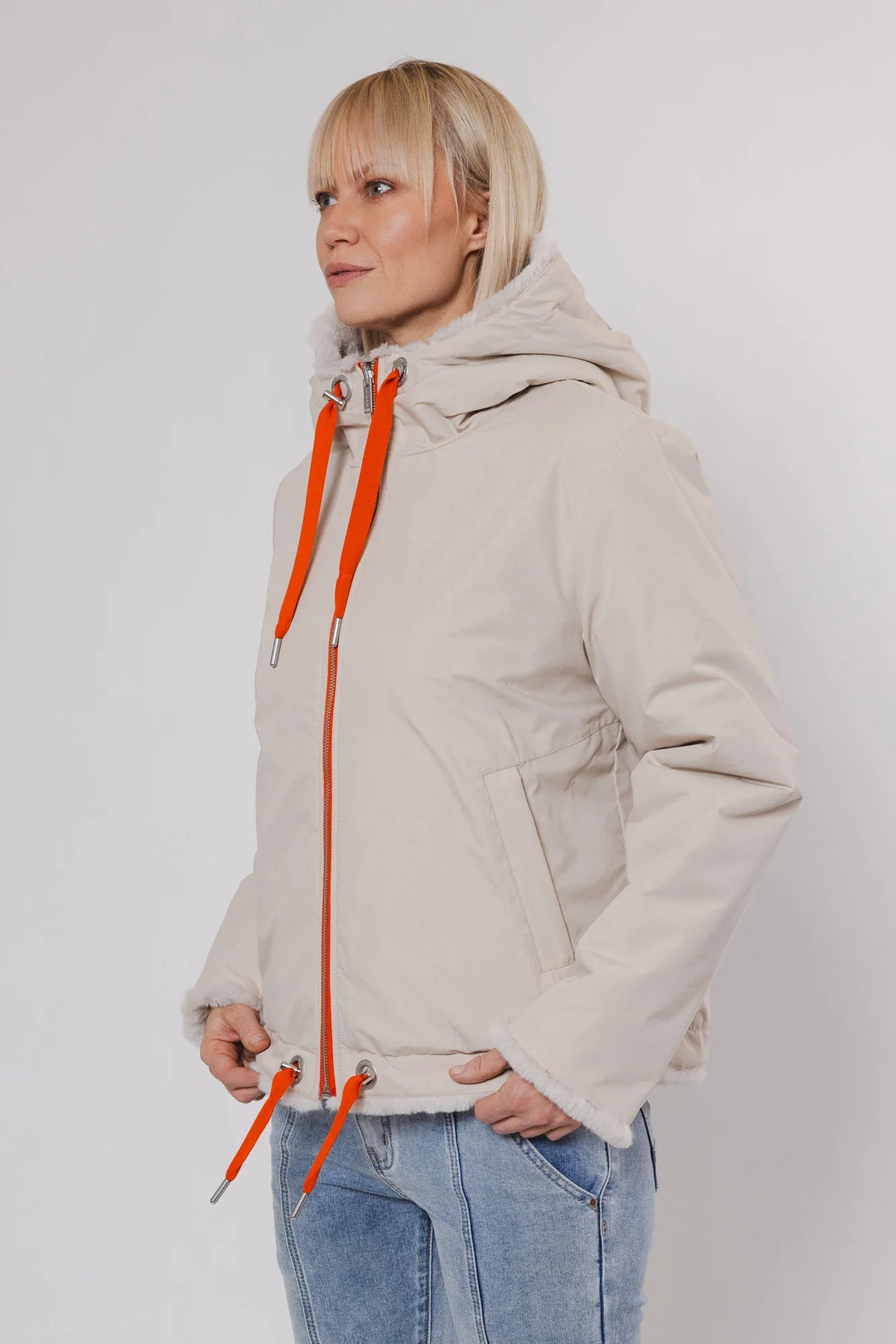 R&P Aviva Reversible Jacket in Birch, Birch