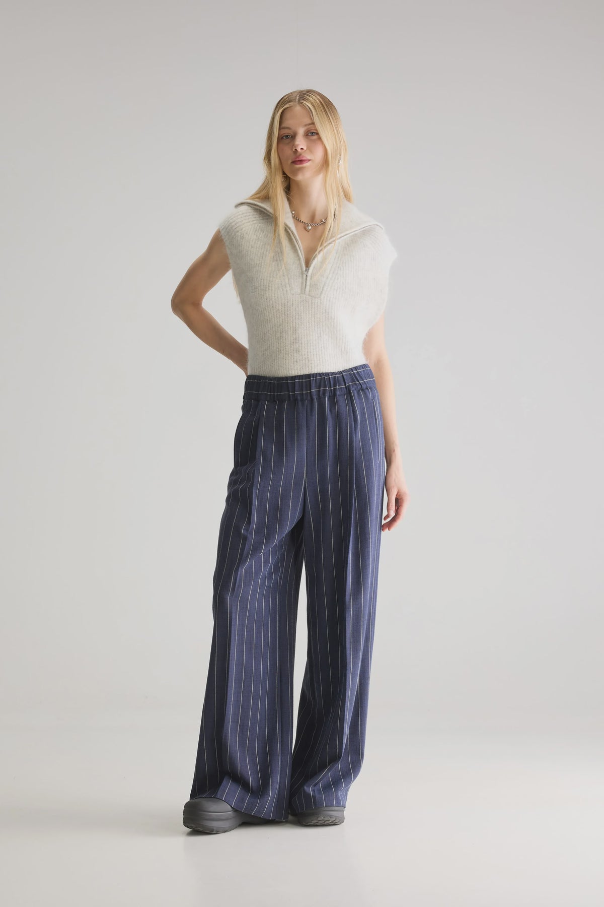 BR Vespa Pinstripe Trousers