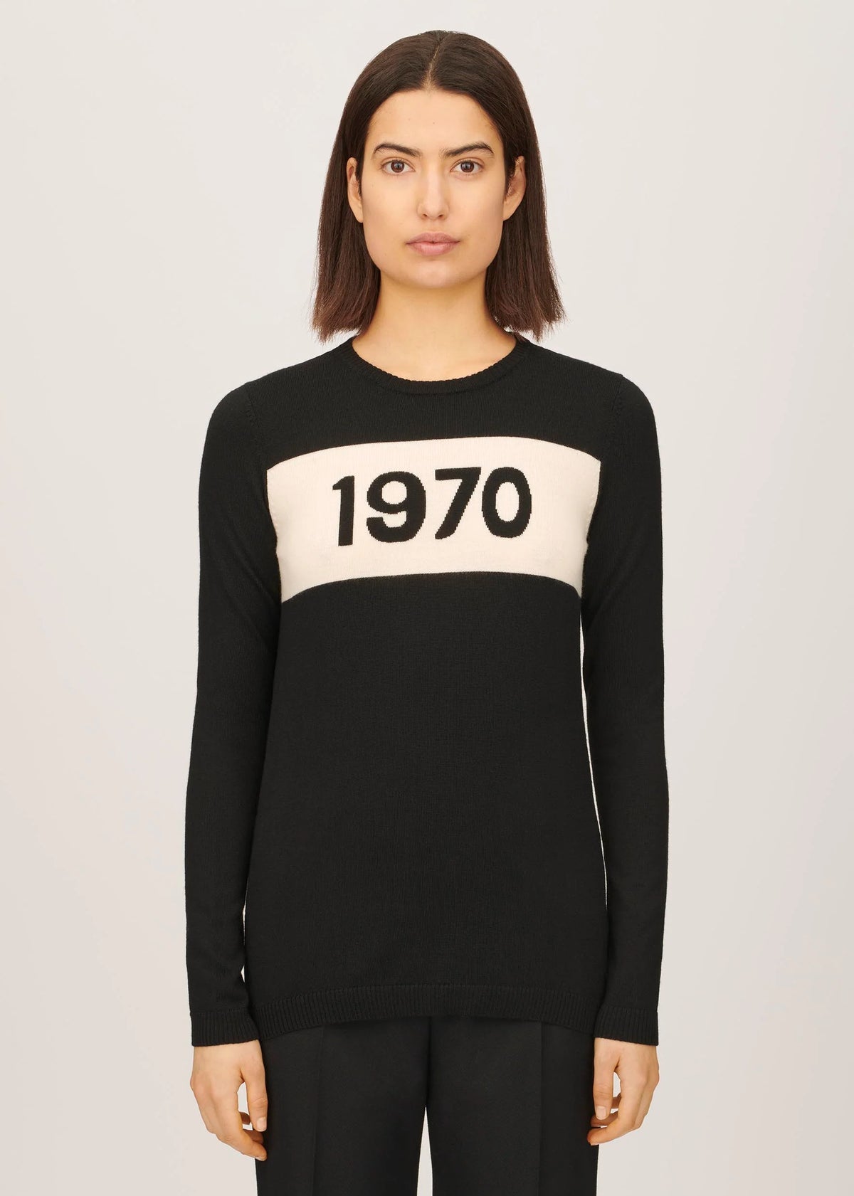 Bella Freud 1970 Merino Knit in Black