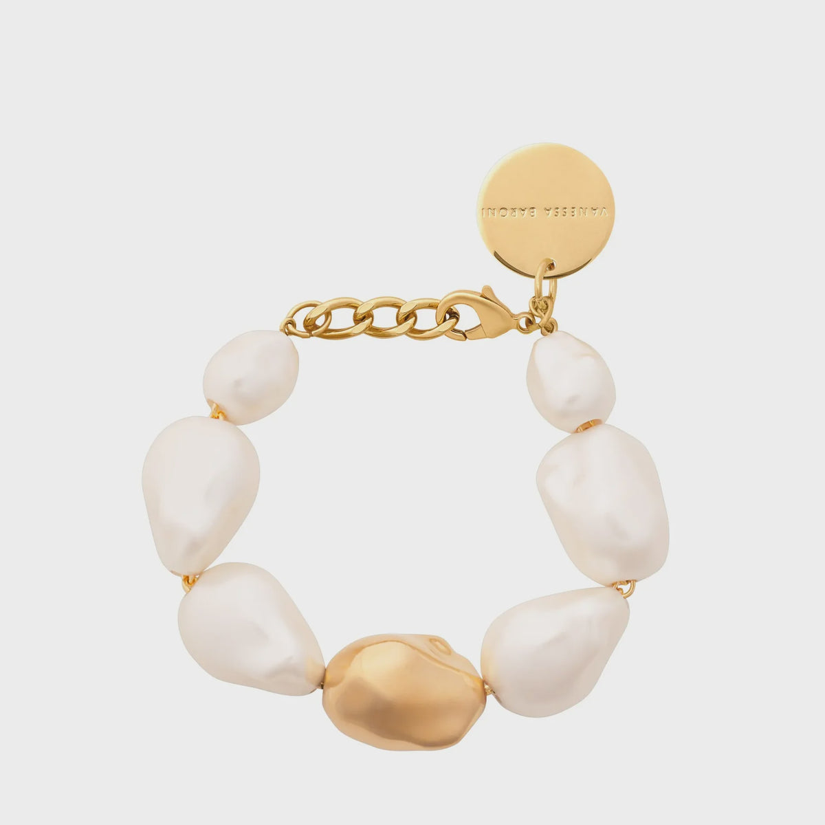 Vanessa Baroni Big Organic Pearl Bracelet