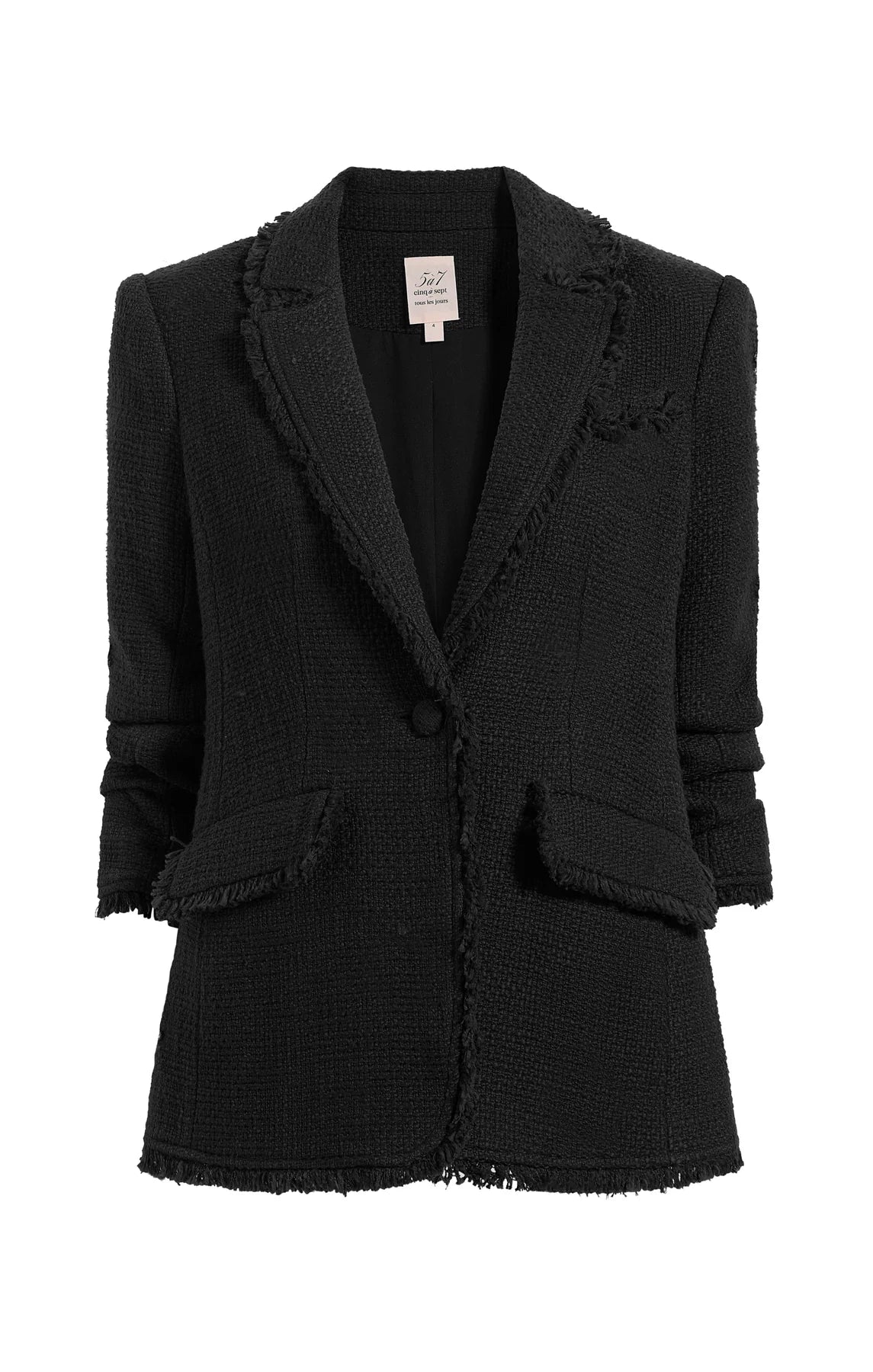 Cinq à Sept Khloe Boucle Blazer in Black