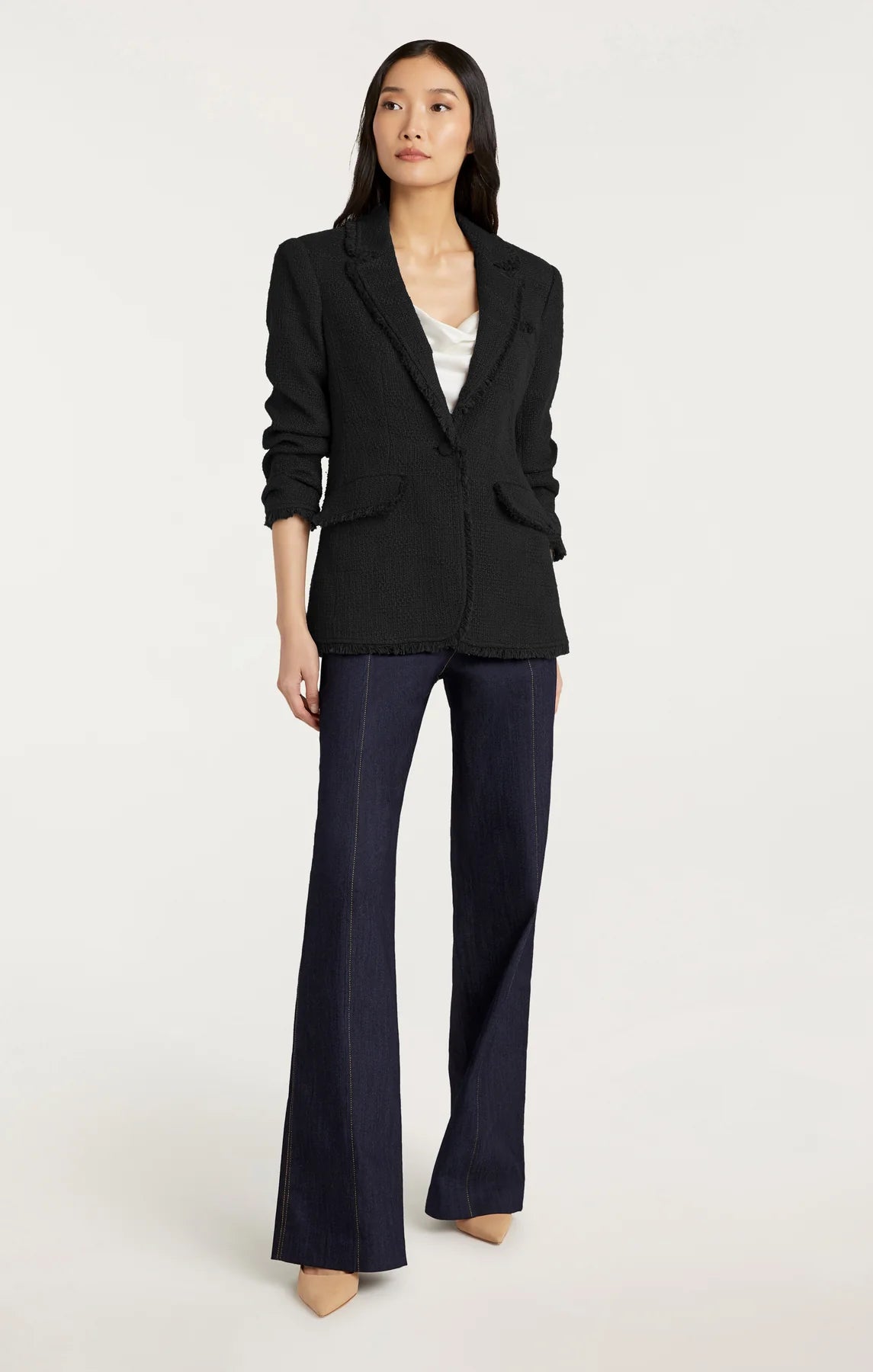 Cinq à Sept Khloe Boucle Blazer in Black