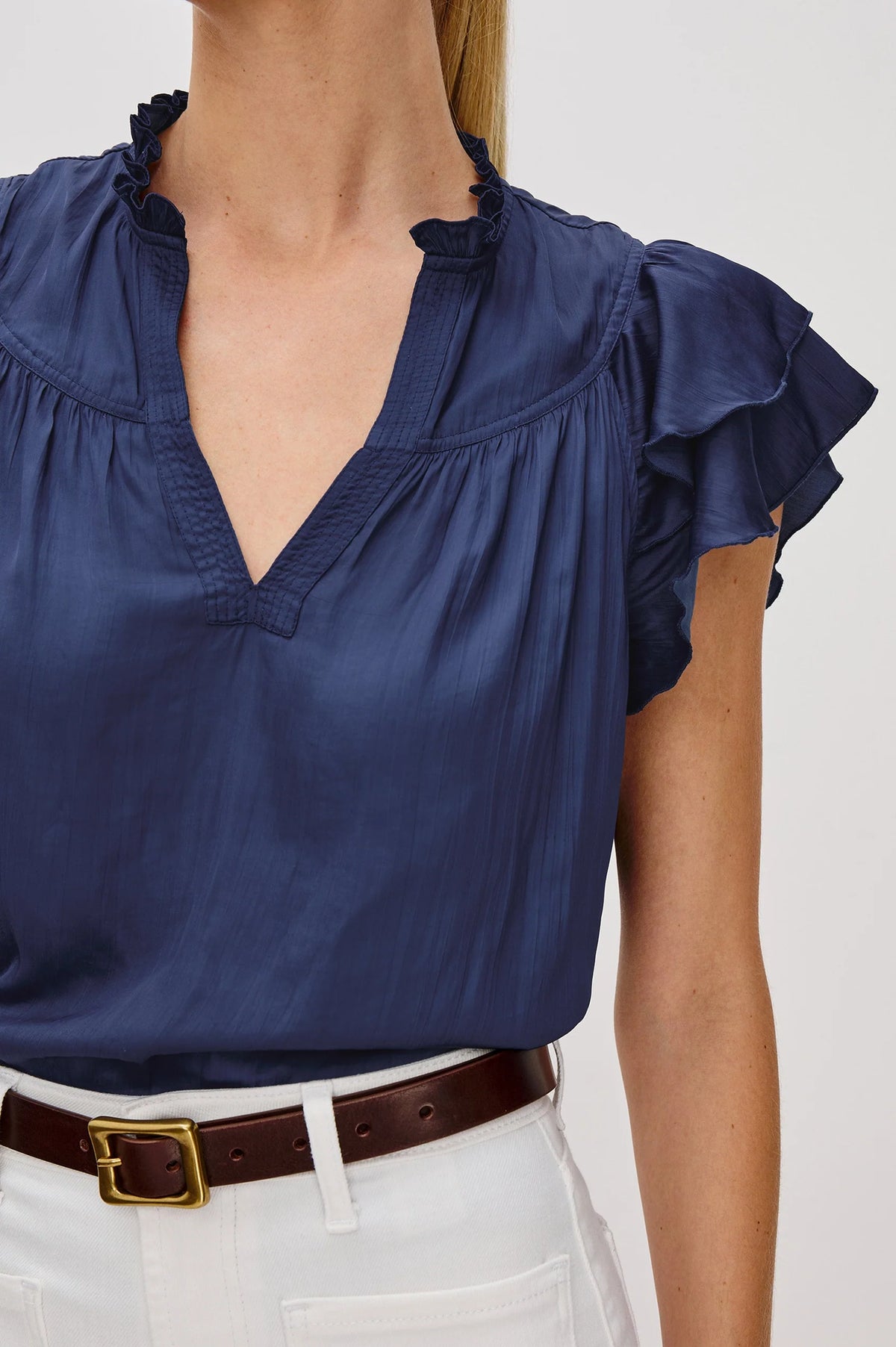 RAILS Calista Top in Admiral Blue