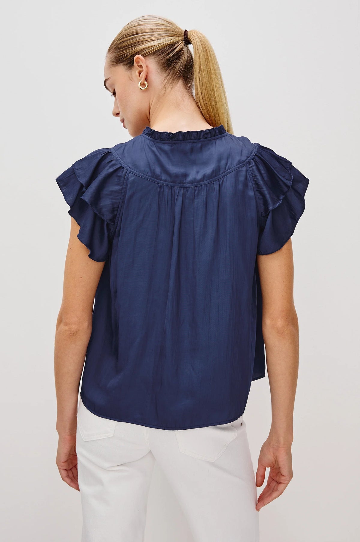 RAILS Calista Top in Admiral Blue