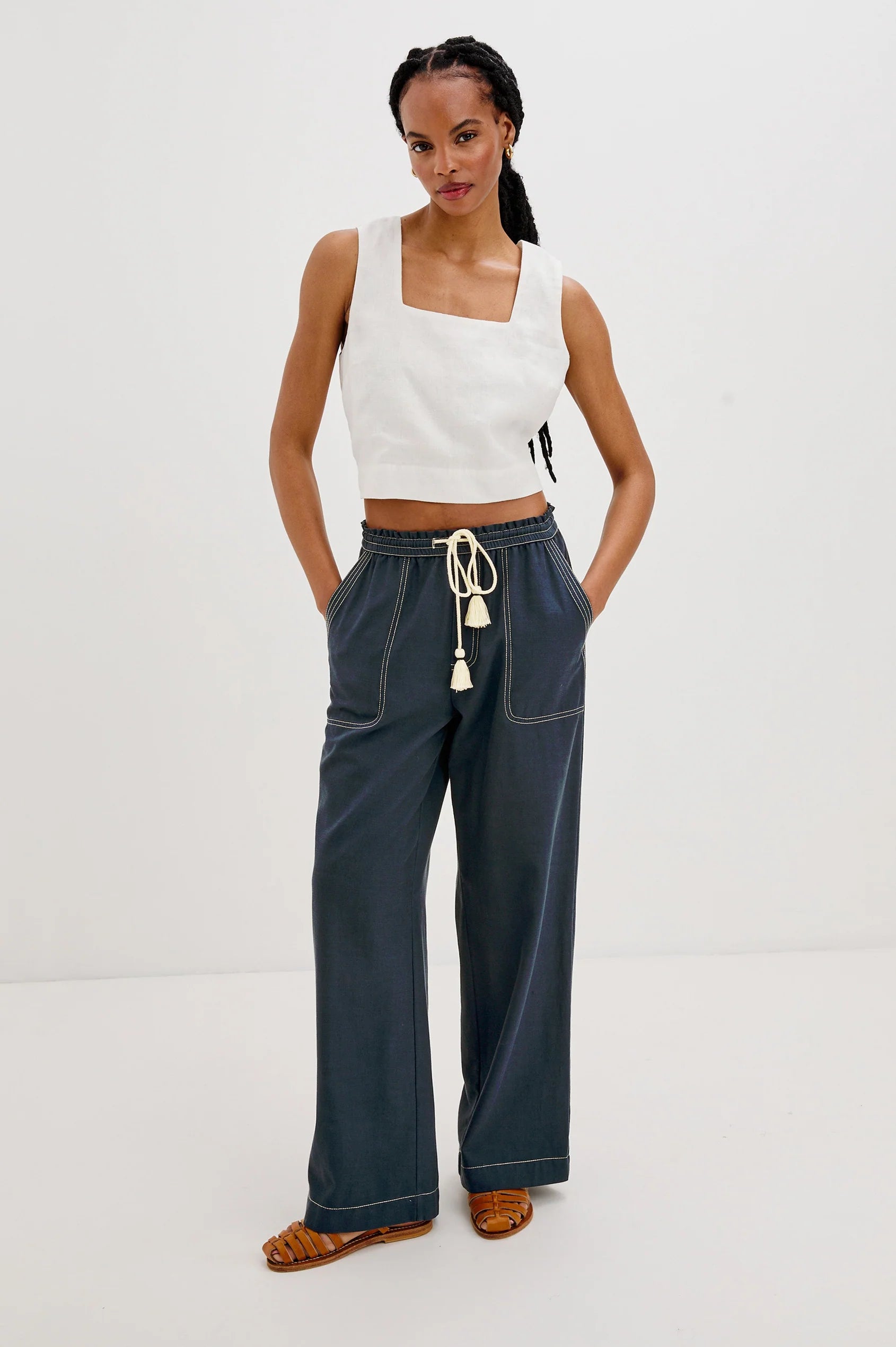 RAILS Campo Trousers in Navy