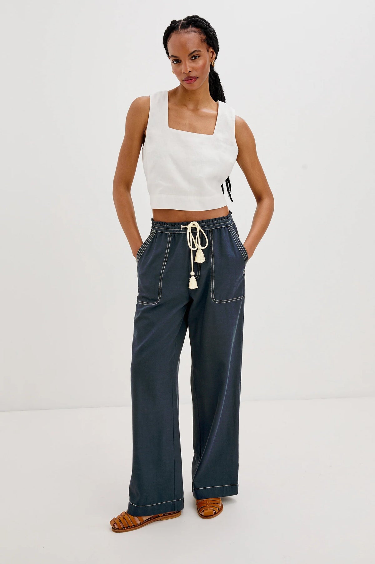 RAILS Campo Trousers in Navy