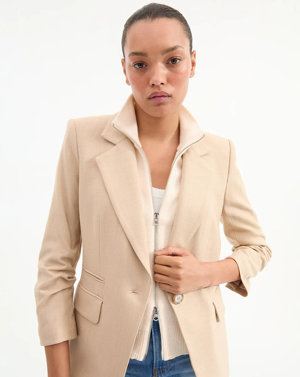 Veronica Beard Cashmere Uptown Dickey in Ivory