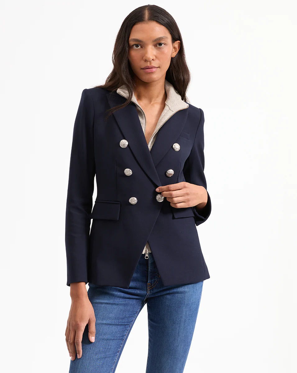 Veronica Beard Cashmere Uptown Dickey in Grey