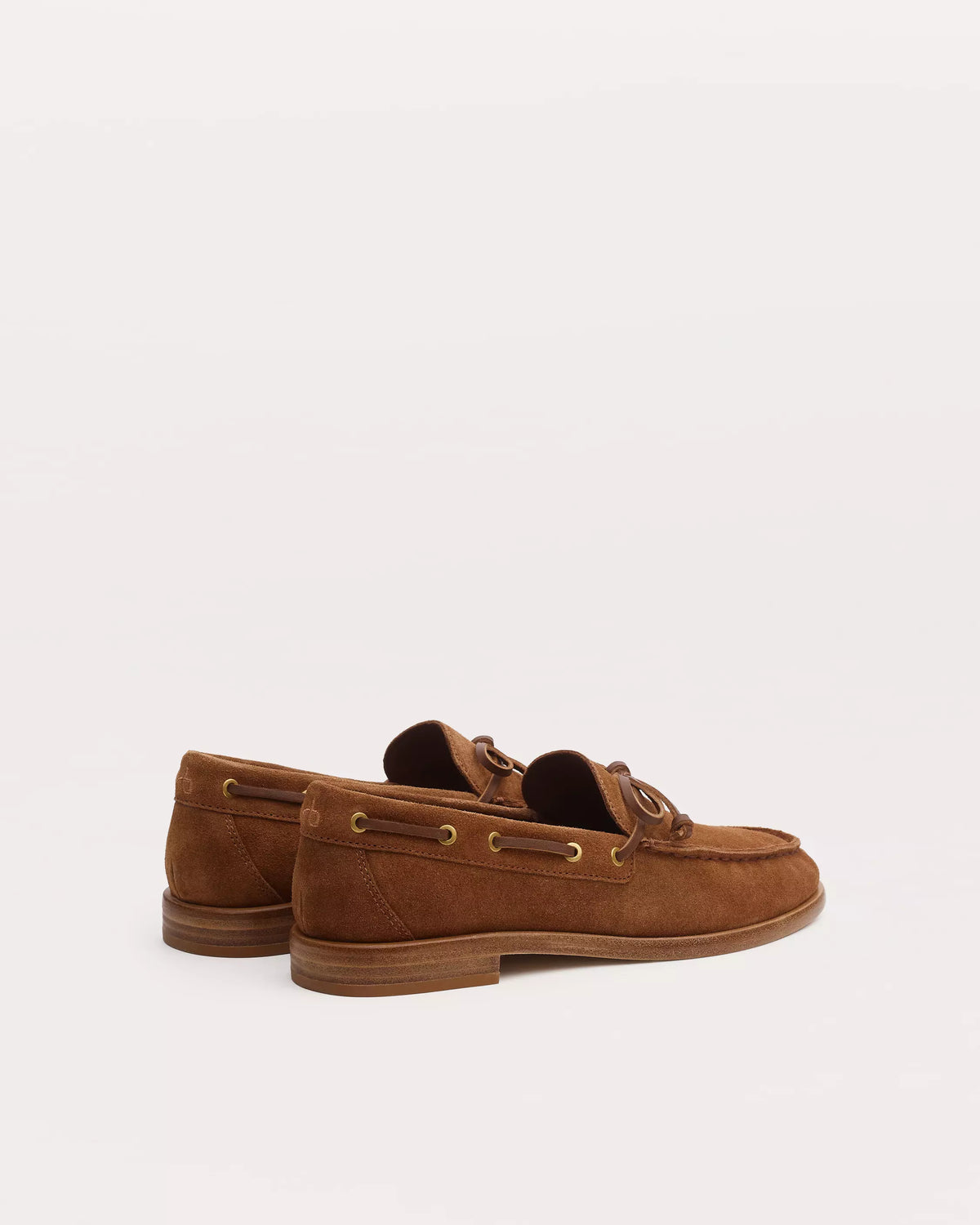 Rag & Bone Carter Boat Shoe in Umber Suede
