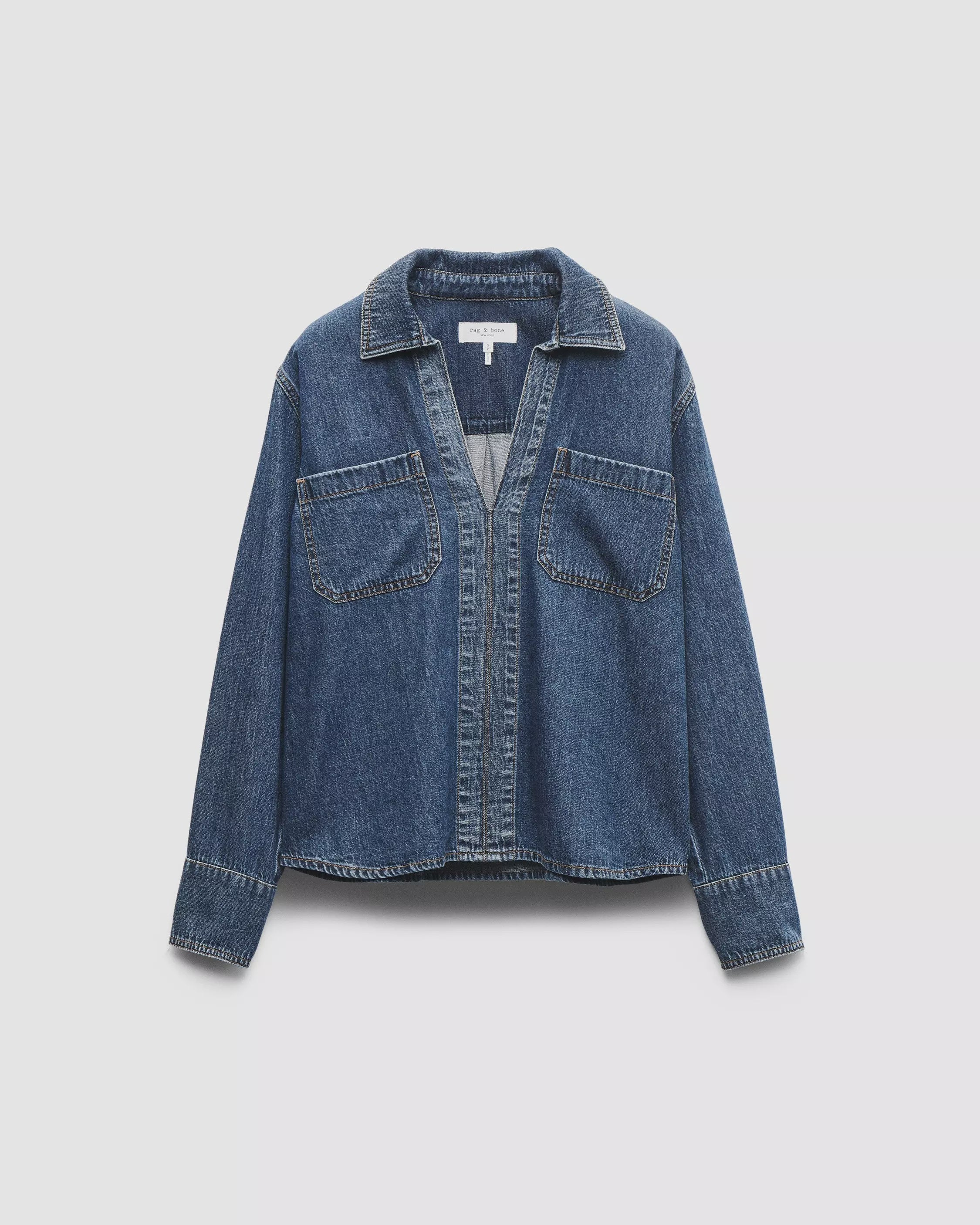 Rag & Bone Channing LS Shirt in Kenme