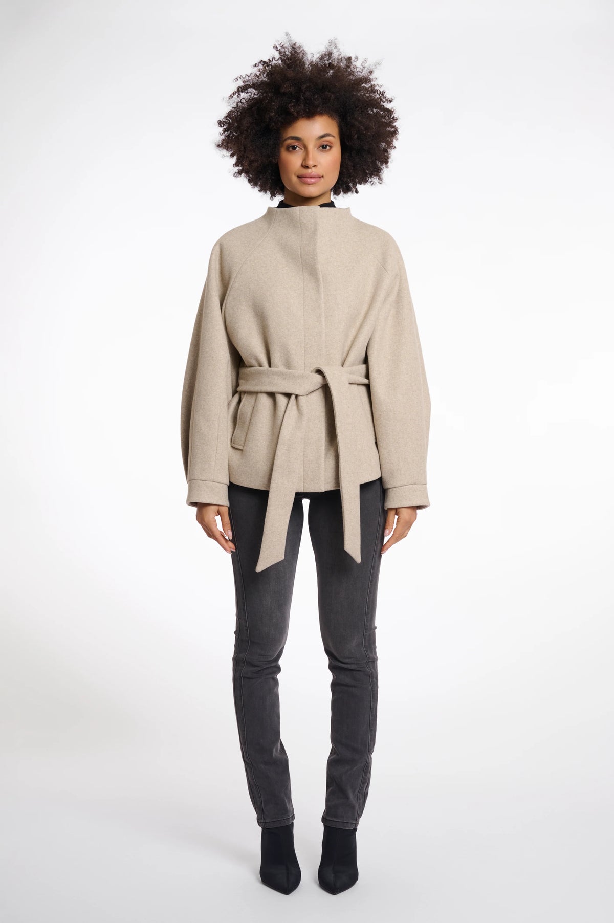 Rino & Pelle Cornelia Short Coat in Birch