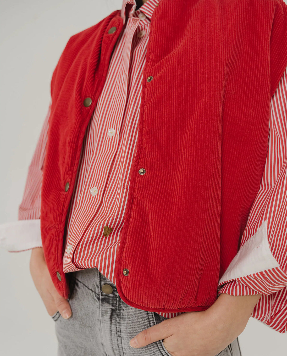 Tinsels Dacci Molly Gilet in Ruby