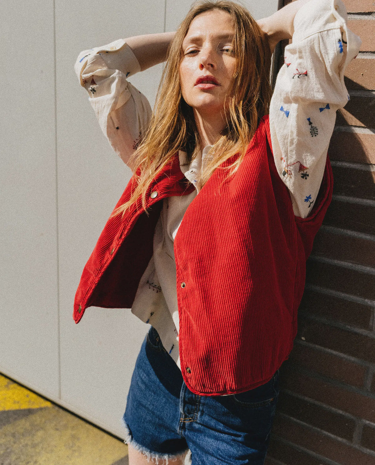 Tinsels Dacci Molly Gilet in Ruby