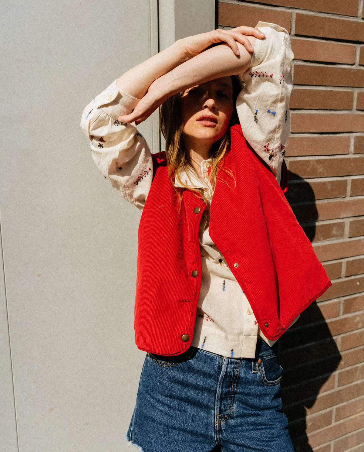 Tinsels Dacci Molly Gilet in Ruby